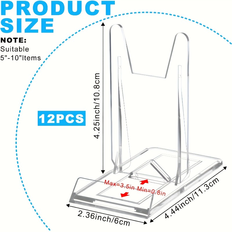 Набор из 12 прозрачных акрилов – обзор и цена Clear Acrylic Book Stand Holder