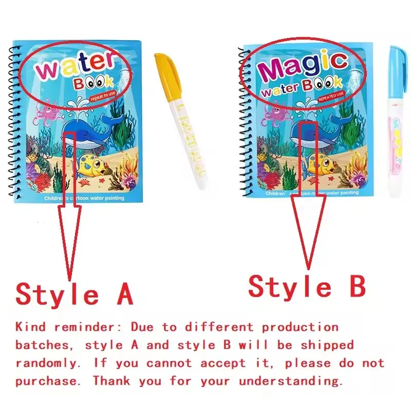 1 книга + 1 ручка, многоразова – обзор и цена Reusable Water Magic Coloring Book