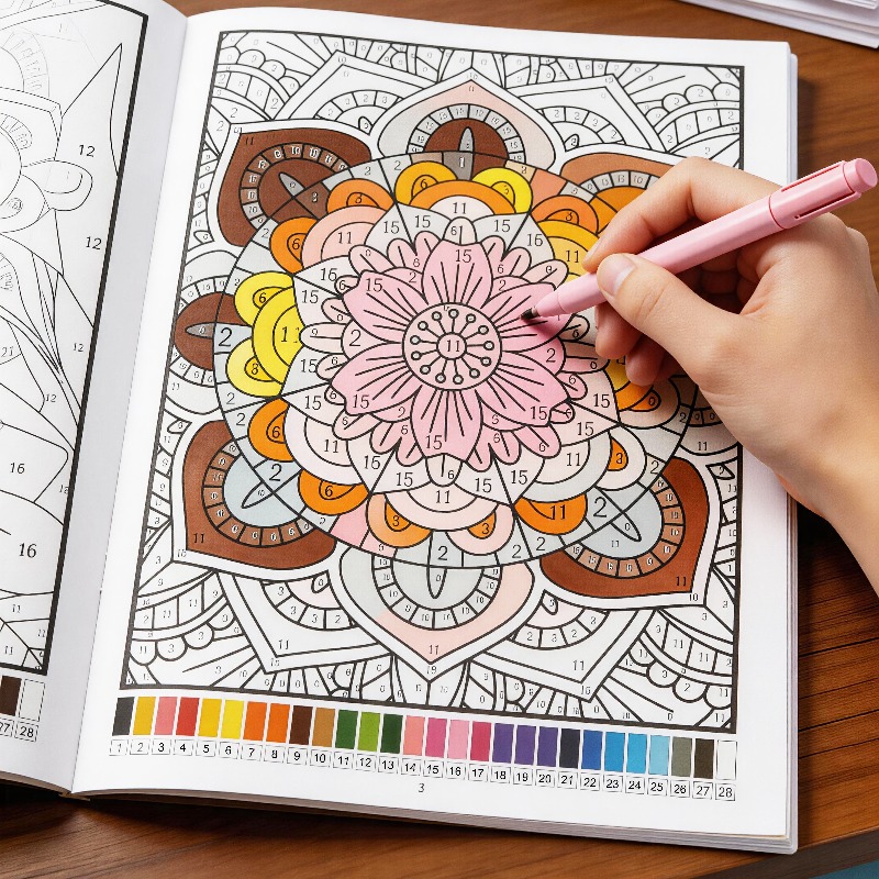 Книга-раскраска для взрослых с – обзор и цена Adult Coloring Book Stress Relief
