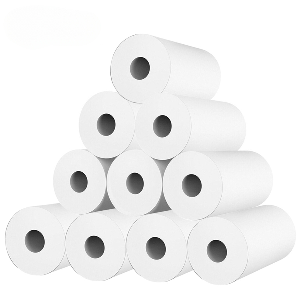 НОВЫЕ 10-рулонная термобумага  – обзор и цена Mini Pocket Thermal Printer Paper Roll