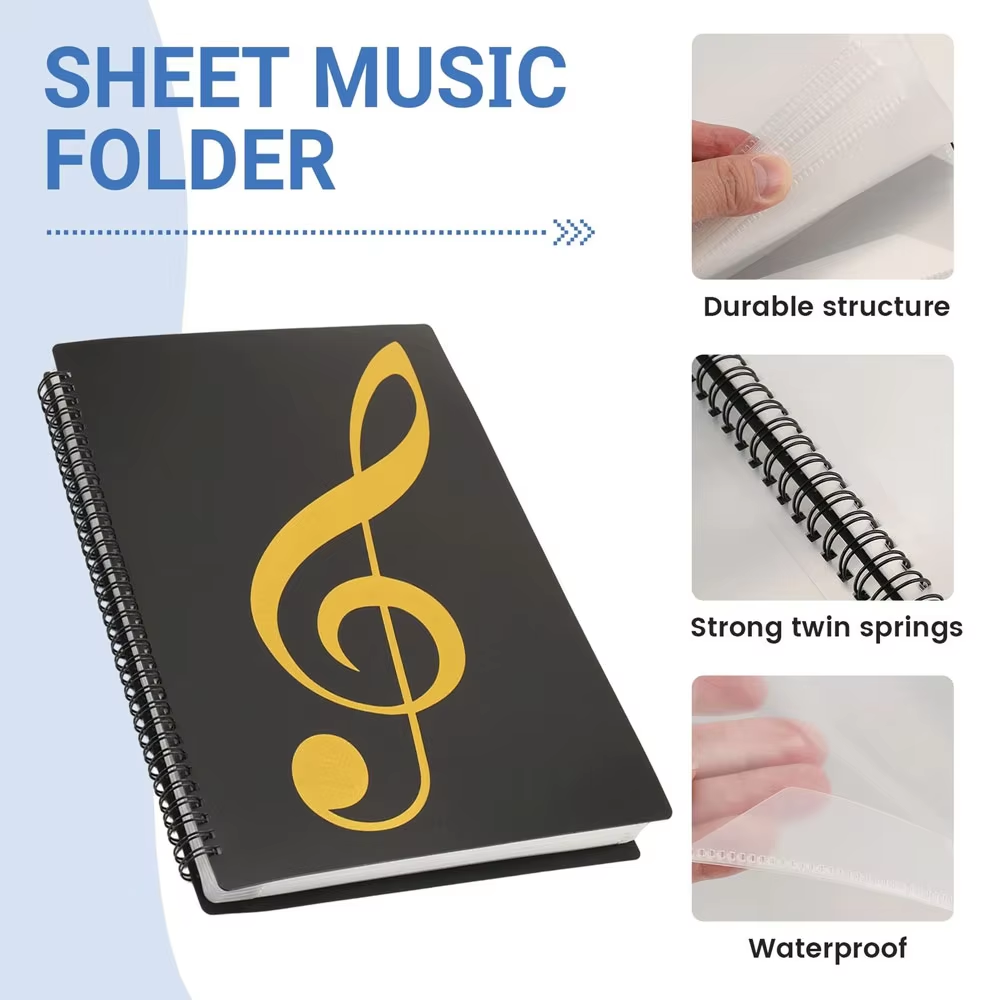 Гибкая 40-страничная папка для – обзор и цена Blank Sheet Music Notebook