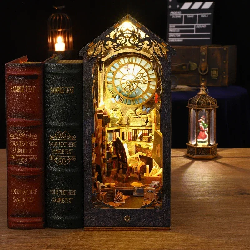 Ретро-набор для самостоятельно – обзор и цена Diy Wooden Book Nook Kit Shelf Insert